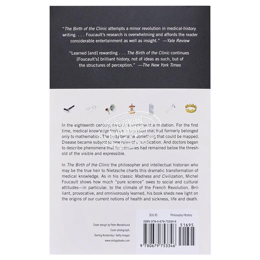 【中商原版】福柯 临床医学的诞生 英文原版 The Birth of the Clinic An Archaeology of Medical Perception Michel Foucaul 商品图1