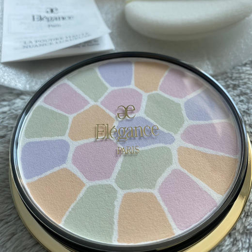 控油隐形毛孔  Elegance雅莉格丝欢颜蜜粉饼持久奥尔滨 E大饼便携装/家庭装 带粉扑 商品图2