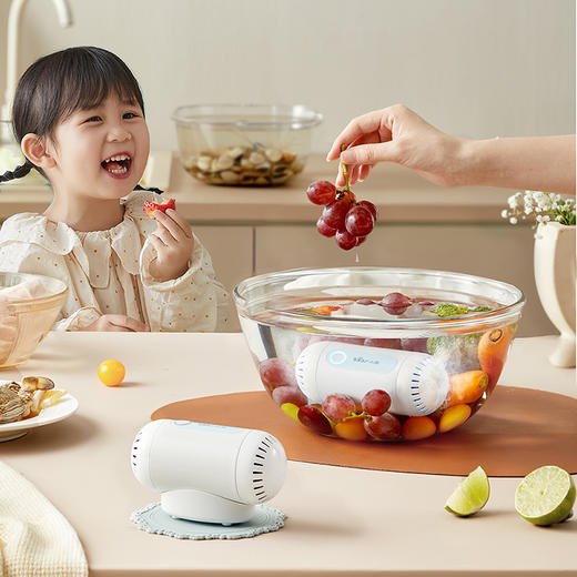 【小程序】小熊果蔬清洗机家用洗菜净化器双核无线洗水果神器 SJQ-B09F5 白色 商品图7