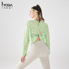 IYOGA瑜伽长袖罩衫衣长及腰甄选网纱质感分明轻薄透气时尚百搭速干T054 商品缩略图2