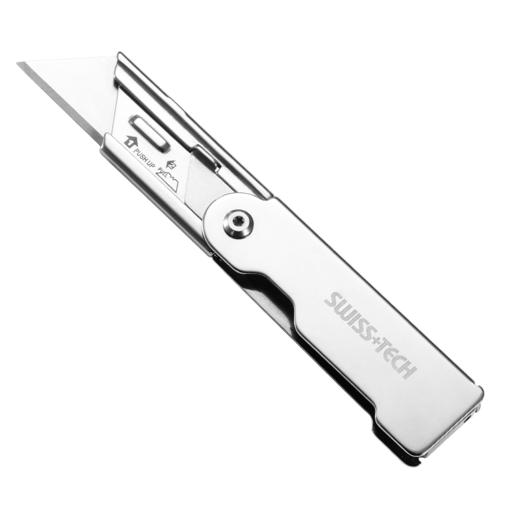 瑞士科技SWISS+TECH 折叠美工刀拆箱快递刀裁纸壁纸刀户外钥匙链 商品图4