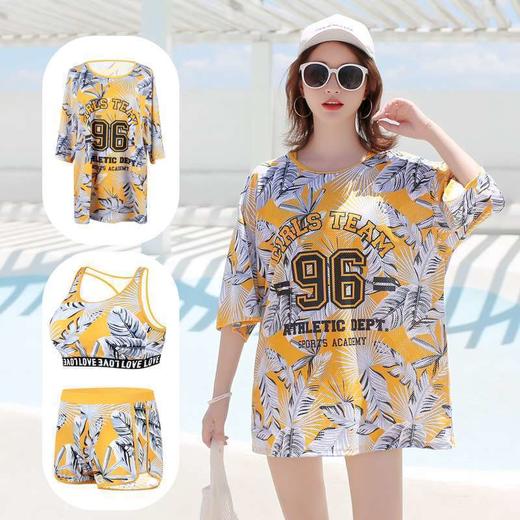 游泳衣女分体仙女范三件套保守性感遮肚显瘦学生ins风泡温泉泳装 商品图1