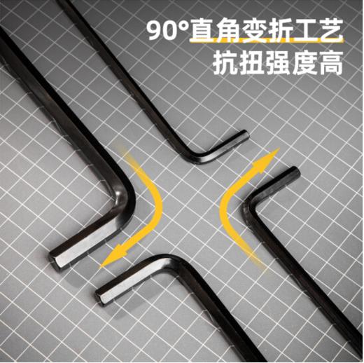 得力DL231309H发黑特长平头内六角组套(黑) 商品图2