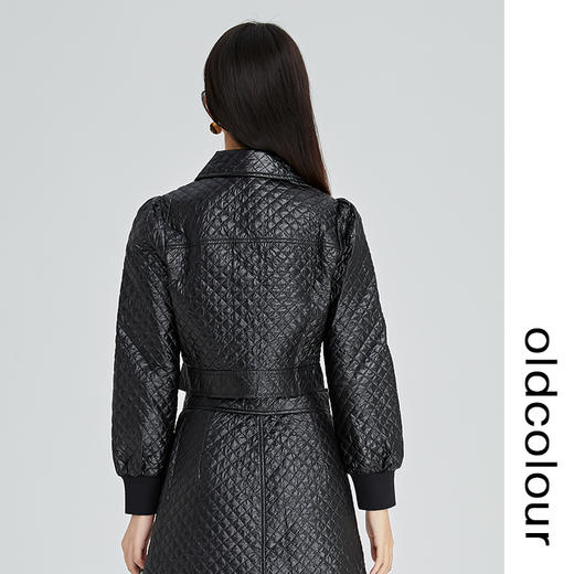 oldcolour2022冬新款黑色短款皮衣外套设计感小众帅气时尚上衣女 商品图4