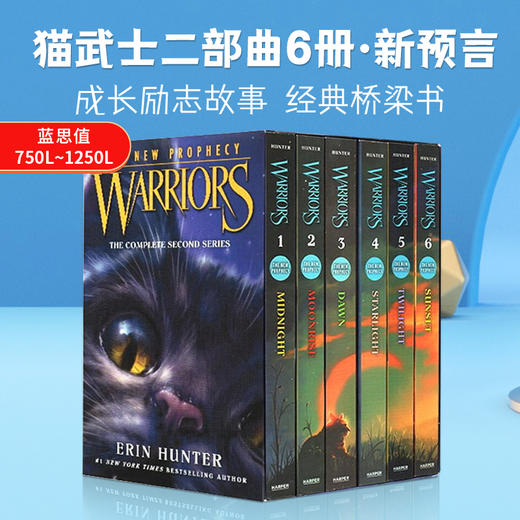 英文小说 猫武士 二部曲：新预言 Warriors: The New Prophecy Box 章节桥梁书 传奇的猫族 儿童成长励志奇幻小说 商品图0