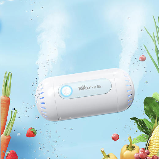 【小程序】小熊果蔬清洗机家用洗菜净化器双核无线洗水果神器 SJQ-B09F5 白色 商品图1