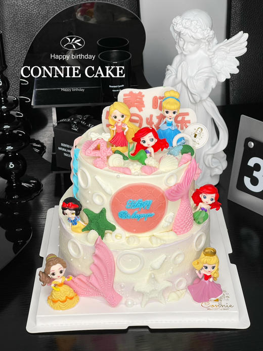 【1215】迪士尼公主鱼尾蛋糕 商品图1