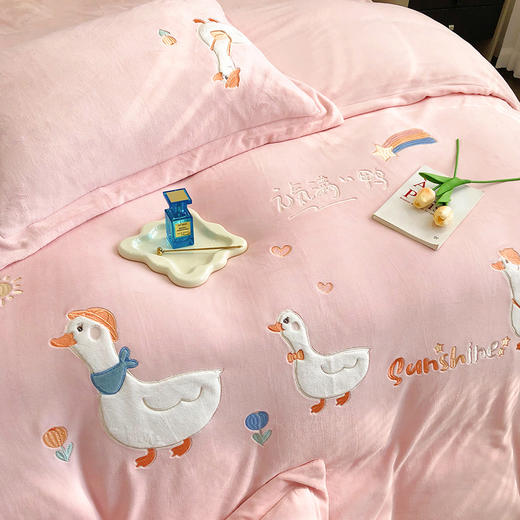 【多样屋专柜】-多样屋元气鸭牛奶绒四件套被子用品被罩 商品图2