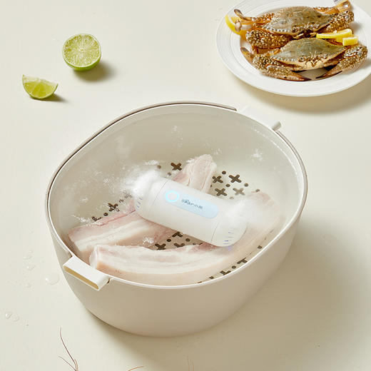 【小程序】小熊果蔬清洗机家用洗菜净化器双核无线洗水果神器 SJQ-B09F5 白色 商品图2
