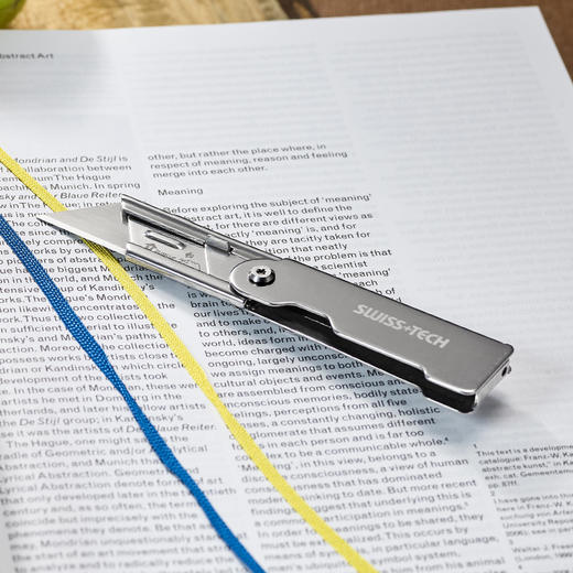 瑞士科技SWISS+TECH 折叠美工刀拆箱快递刀裁纸壁纸刀户外钥匙链 商品图5