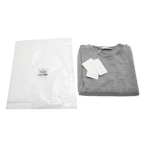 MAX MARA 2023春夏新品 女士纯色羊绒针织衫 灰色 MARMO 004 商品图2