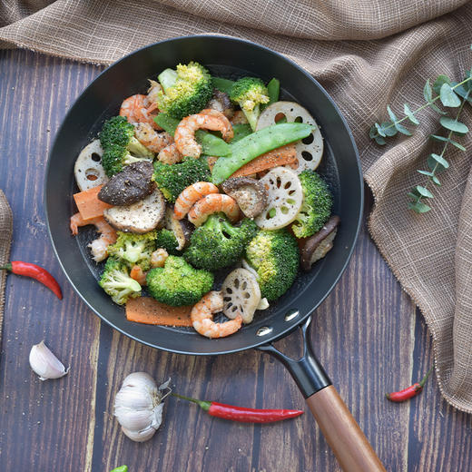 【品牌直发】铸味真不锈 | 24-30CM蜂窝单柄煎锅不粘锅牛排锅平底锅煎锅烙饼锅 商品图1