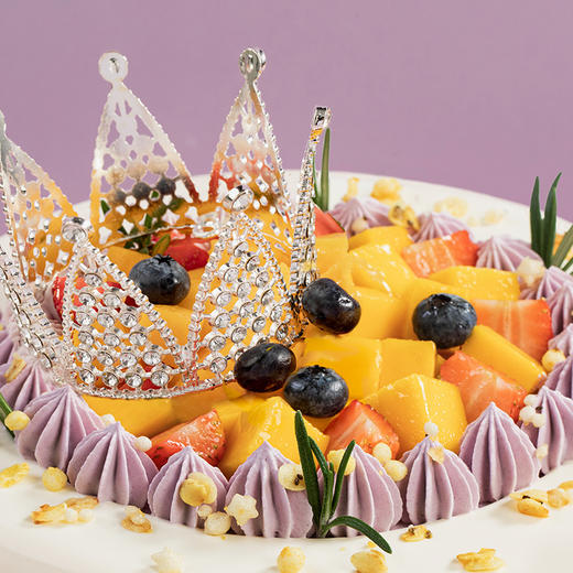 【送女神推荐】芋见女神生日蛋糕，女生儿童长辈控甜之选，缤纷鲜果搭配软糯芋泥，尽享清甜浪漫（成都幸福西饼） 商品图2