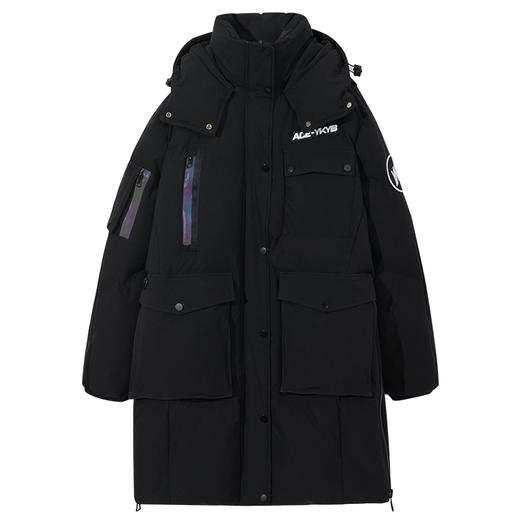 YKYB羽绒服男女2025年新款冬白鸭绒情侣设计感高级厚款中长款外套 商品图3