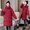 WG72629棉服女中长款过膝2022冬季新款韩版棉袄宽松休闲连帽加厚羽绒棉衣 商品缩略图3