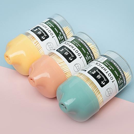 「拍1发3！到手3盒」竹语笙牙签竹签 居家日用口腔护理双头尖一次性牙线 商品图2