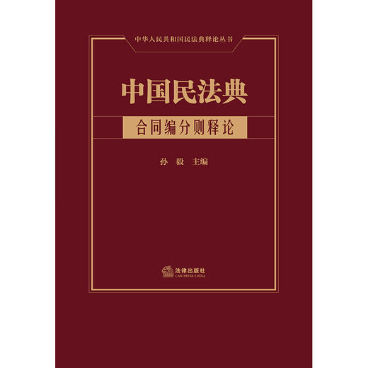 中国民法典·合同编分则释论 孙毅主编 商品图1