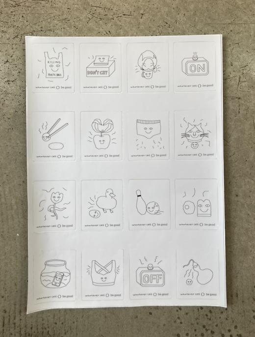 whatever『防水贴纸』 商品图1