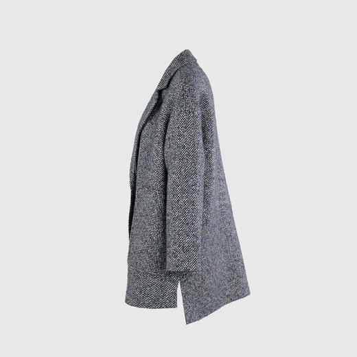 前短后长破刀中长款大衣 商品图1