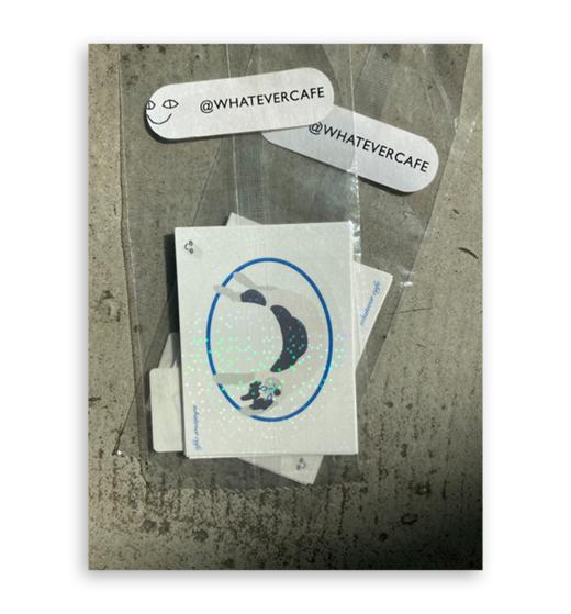 whatever『猫咪镭射贴纸』｜一套五张 商品图0