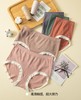【120-150斤】净色大版腈纶裸氨加棉档印花提花女士无缝大码加大三角内裤2052/2189/4171/5166 商品缩略图1