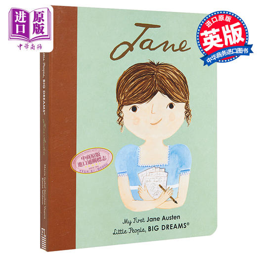 【中商原版】Little People Big Dreams Jane Austen 小人物大理想初阶系列 简奥斯丁 纸板书 儿童绘本 故事图画书 英文原版 商品图0
