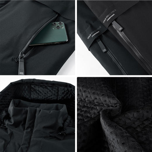 一口价【新款DTH】大依优型大码男装加绒夹棉夹克外套休闲商务棉衣秋冬加肥加大 商品图3