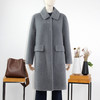 FOCALS福柯斯冬季新款直筒长款纯色羊毛泰迪熊大衣外套FRG8K759AB 商品缩略图0