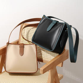 HDPJ6127新款时尚气质休闲撞色单肩斜挎水桶包