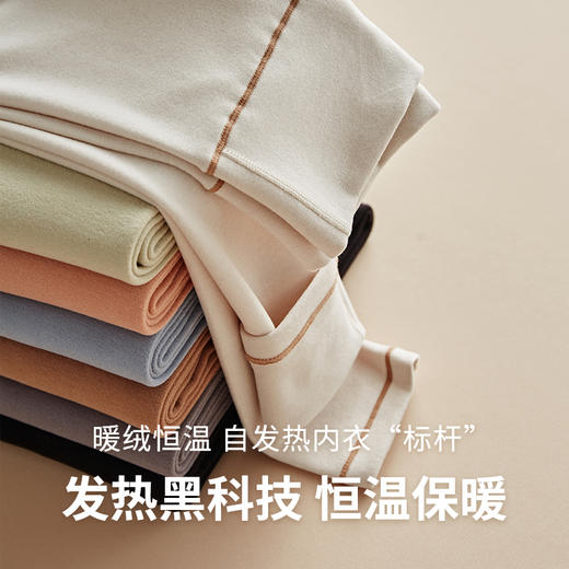 【美雅碧女士内衣套装】3A抗菌  自发热黑科技 吸湿透气 秋衣秋裤 商品图1