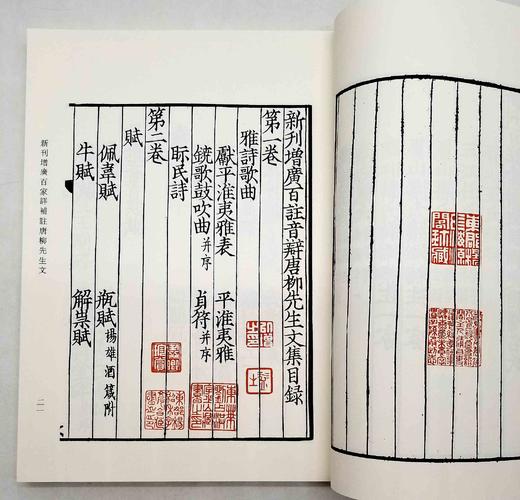 宋蜀刻本唐人集丛刊：《新刊增广百家详补注唐柳先生文》，全8册，16开影印本，[唐]柳宗元著，上海古籍出版社2013年版，定价848，售价418元。品相9成左右。 商品图6