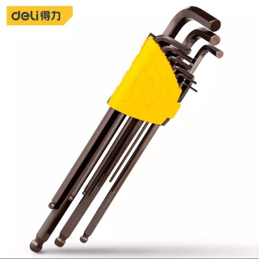 得力DL230809古铜色特长球头内六角组套S2 商品图0