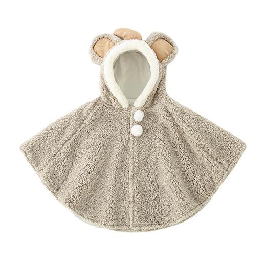 【防风保暖 舒适柔软】儿童斗篷婴儿披风春秋外套可爱宝宝外出防风防晒女童披肩 商品图4