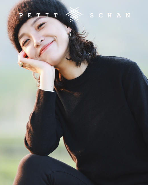 PETIT SCHAN小闪 #42 totoro龙猫 顶ji纯貉绒纱线针织冷帽/大披肩围巾 商品图3