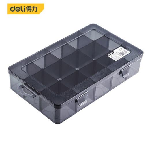 得力DL432307零件盒15格(黑) 商品图0
