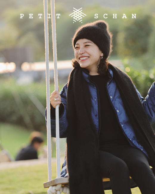 PETIT SCHAN小闪 #42 totoro龙猫 顶ji纯貉绒纱线针织冷帽/大披肩围巾 商品图1