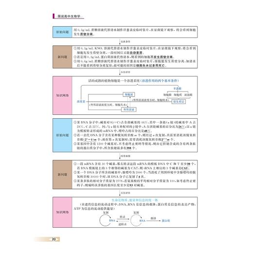 图说高中生物学/浙大理科优学/彩图版/朱鹤鸣/浙江大学出版社/附参考答案与解析/图表归纳/注说分析 商品图2