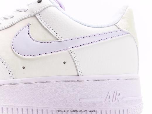 耐克Nike Air Force 1 Low淡葡萄紫空军一号低帮百搭休闲运动板鞋CU3449-100女鞋 商品图6