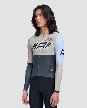 MAAP 男士 Adapt Pro Air LS Jersey Rock 长袖骑行服