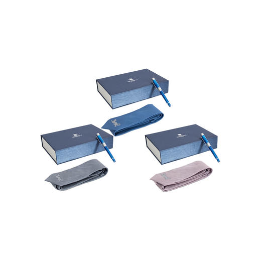 WENSLI/万事利 《元首礼·麒麟》领带 笔礼盒 商品图0