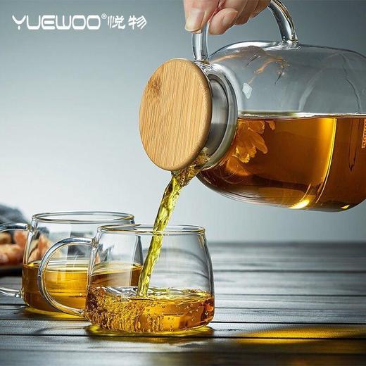 手工耐热玻璃茶具玻璃茶杯耐高温玻璃杯防爆凉水杯凉杯杯子 商品图3