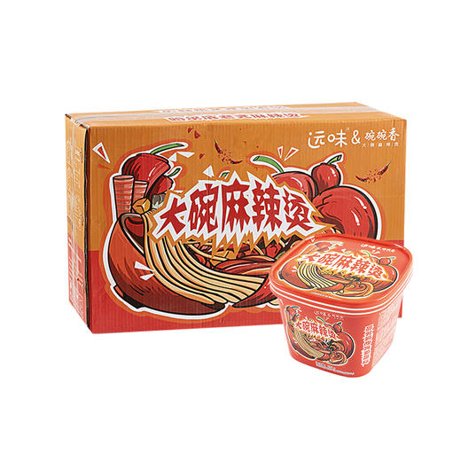 远味大碗麻辣烫288g*6桶泡着吃的麻辣烫 整箱包邮 商品图4