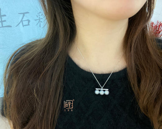 精品真多麻平衡木项链+耳饰套装 商品图12