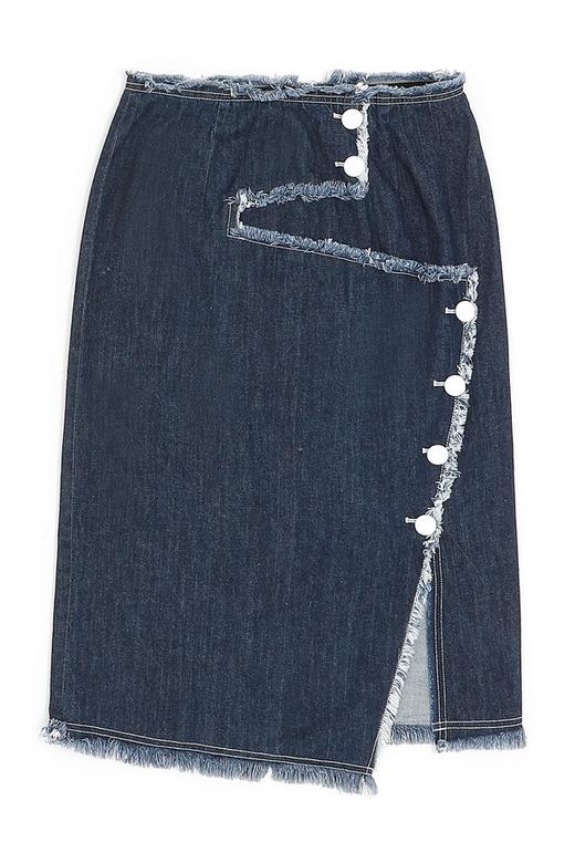 ELLA JADE 开衩中高腰牛仔裙 282 商品图5