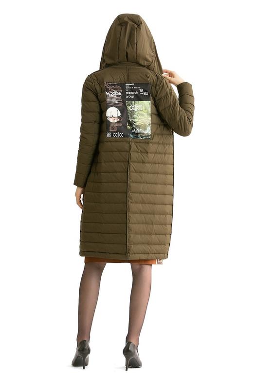 ELLA JADE 军绿色长版连帽羽绒服 250 商品图5
