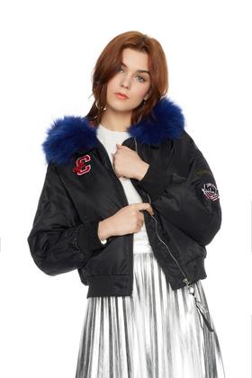 i.f by eva 毛领夹克羽绒服 3780