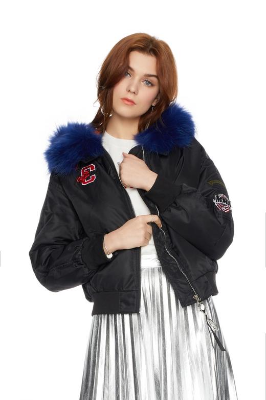 i.f by eva 毛领夹克羽绒服 3780 商品图0