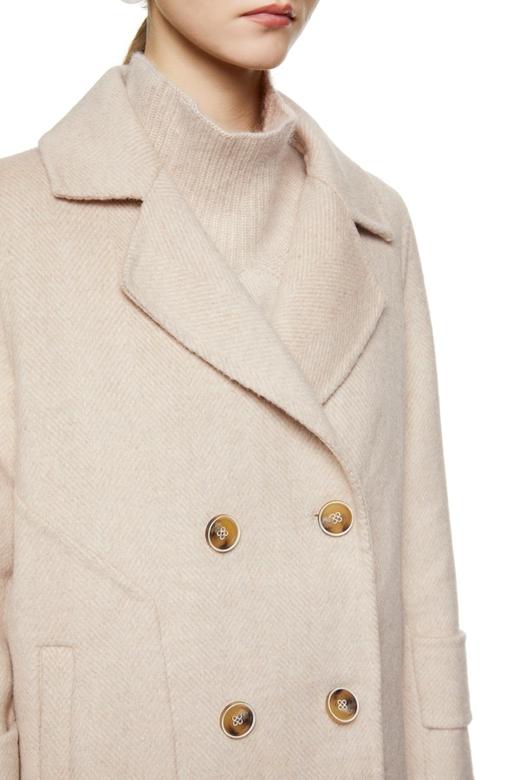 LNNNS 奶油色双排扣羊毛大衣 7990 商品图3