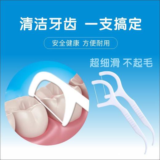 「买1送1！到手两袋200支」大虎爸爸经典弹力牙线 口腔护理袋装100支牙线 商品图3