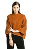 ELLA JADE 焦糖色圆领呢料上衣 228 商品缩略图0